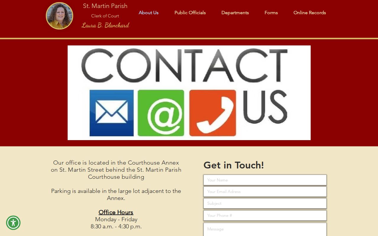 St. Martin Parish court docket Clerk of Court contact source